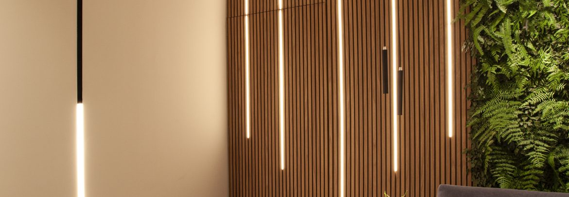 Como iluminar ripado de madeira com perfil LED?