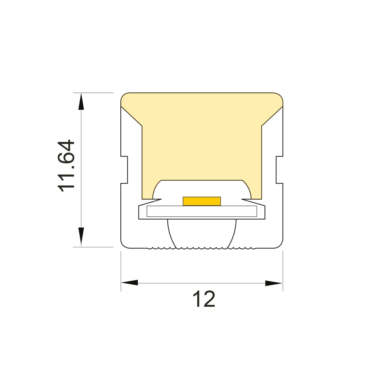 Perfil Flexível IP67 EX12 SLED 9165